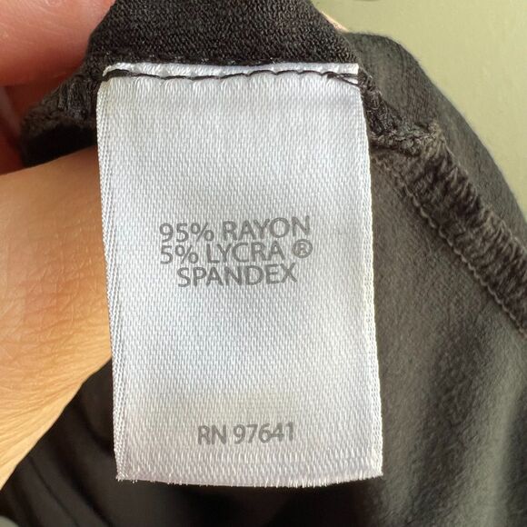 J. Jill Wearever Collection Black Jersey Knit Dress Midi Modest Stretch - Small - Picture 5 of 7